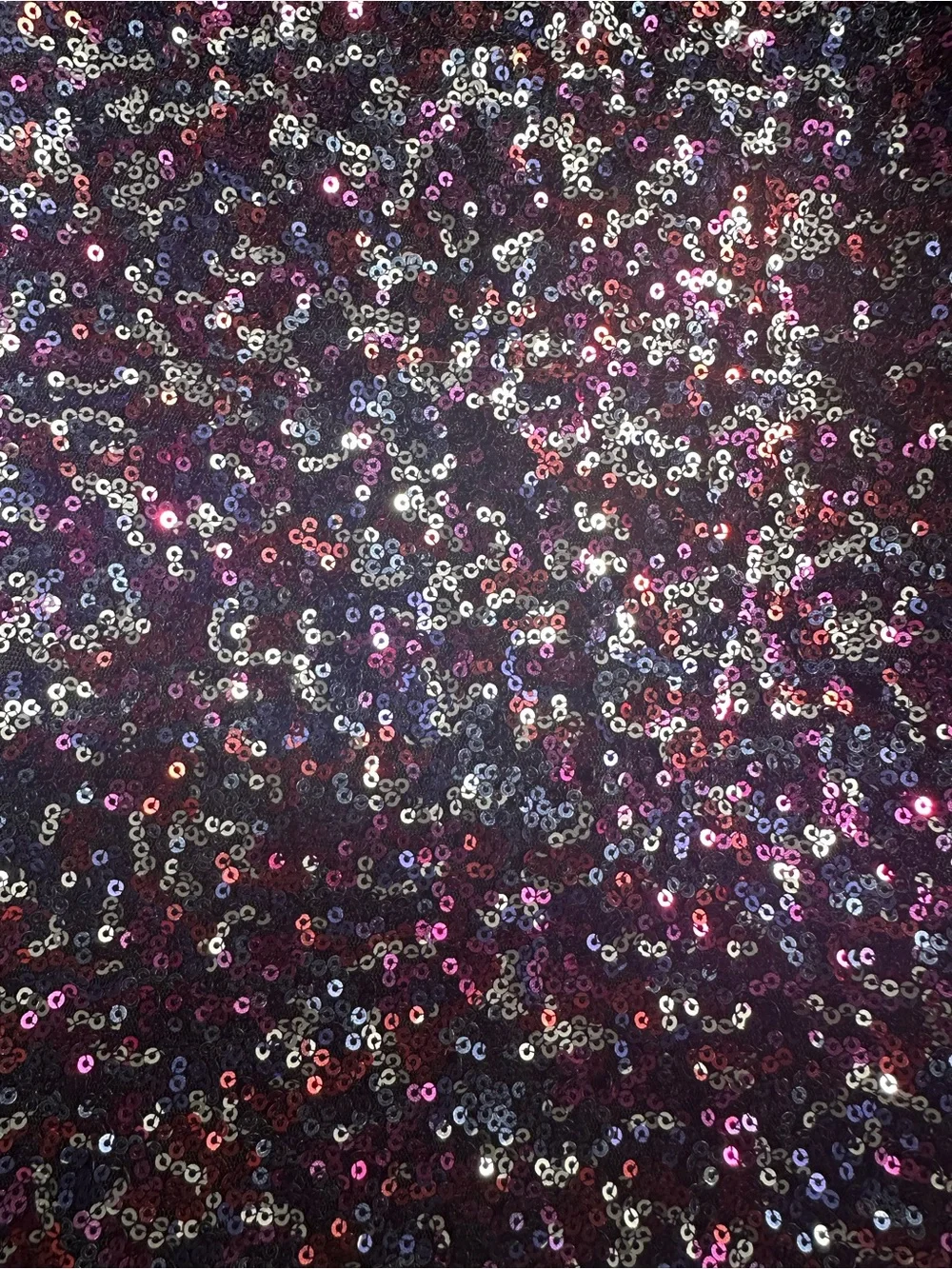 GAP Girls Short Sleeve Sequin Dress - Purple Multi